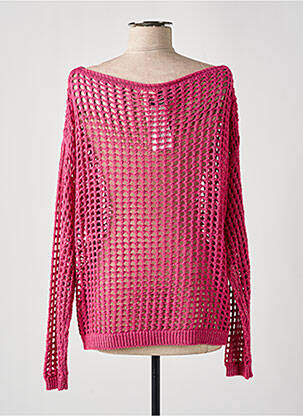 Pull coupe droite manches longues rose LOLA ESPELETA femme