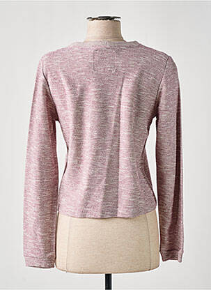 Pull tissage chiné manches longues violet COQUELICOT femme