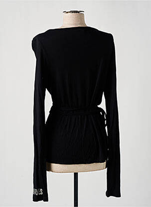 Gilet cache-cœur stretch noir NOLITA femme