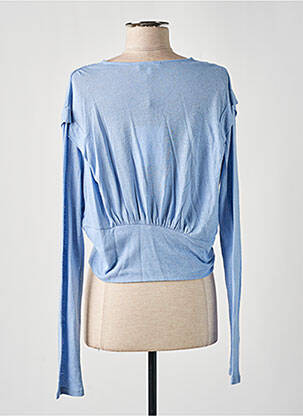 Top stretch manches longues bleu SUNCOO femme