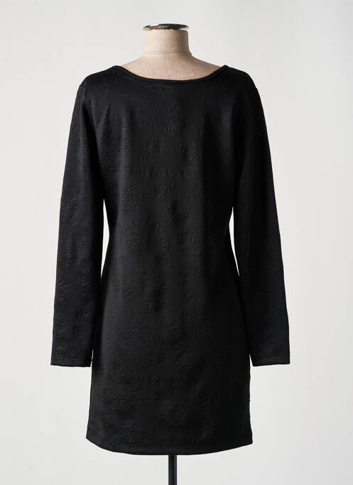 Robe courte manches longues manches longues noir COQUELICOT femme