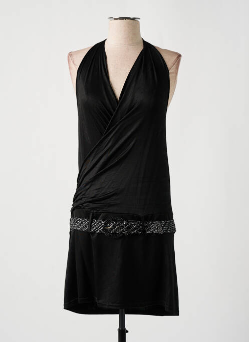 Robe courte sans manche sans manche noir JUS D'ORANGE femme