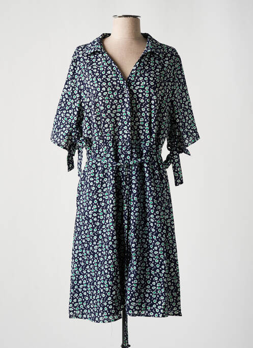 Robe mi-longue bleu A BELLE pour femme