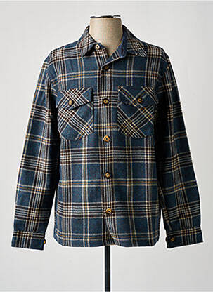 Veste casual fermeture boutonnée sur le devant bleu BY CHARLIE B homme