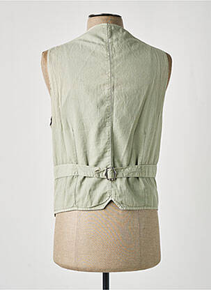 Gilet sans manche tissage chiné beige BOB homme