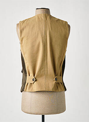 Gilet sans manche bi-matiére vert TONTON & FILS homme