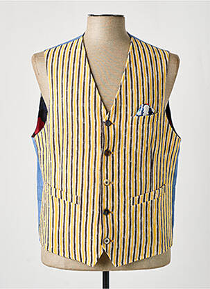 Gilet sans manche bi-matiére jaune BOB homme
