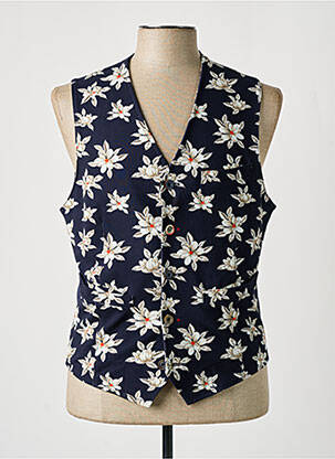Gilet sans manche poches bleu BY CHARLIE B homme
