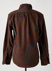 Chemise manches longues marron BY CHARLIE B pour homme seconde vue