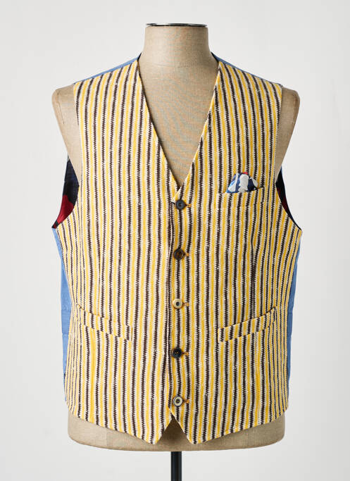 Gilet sans manche poches jaune BOB homme