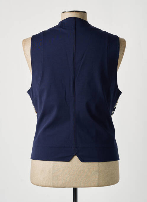 Gilet sans manche doublure biaisée bleu BY CHARLIE B homme
