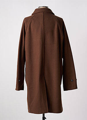 Manteau long coupe droite sans capuche marron AT.P.CO femme