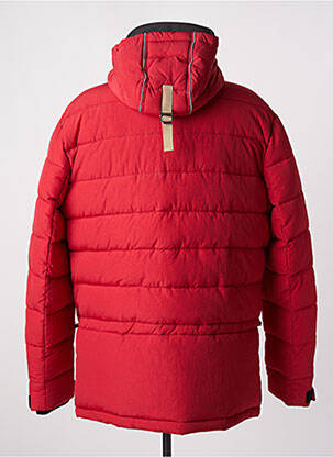 Doudoune poches a capuche rouge KEJO homme