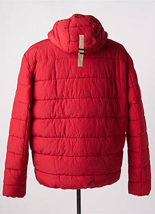 Doudoune poches a capuche rouge KEJO homme
