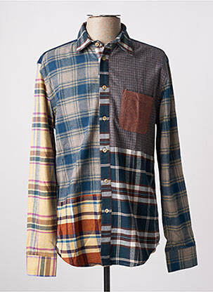 Chemise manches longues manches longues bleu BY CHARLIE B homme