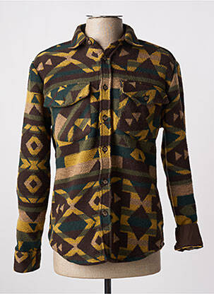 Veste casual fermeture boutonnée sur le devant marron BY CHARLIE B homme