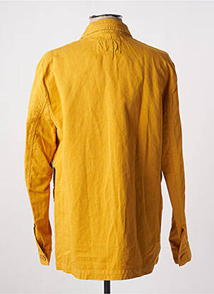 Veste casual fermeture boutonnée sur le devant jaune MCS homme