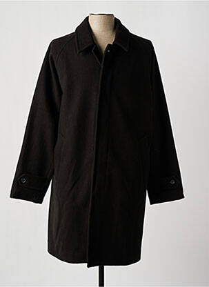 Manteau long manches longues sans capuche noir BY CHARLIE B homme