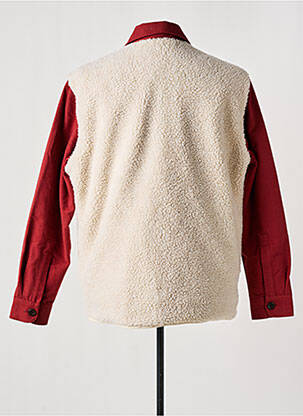 Veste casual fermeture boutonnée sur le devant rouge BY CHARLIE B homme