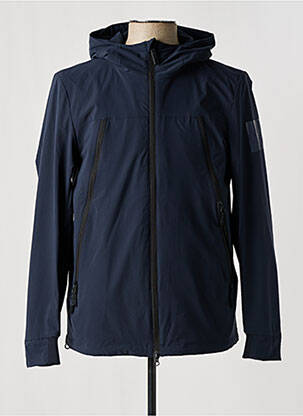 Coupe-vent poches a capuche bleu OUTHERE homme