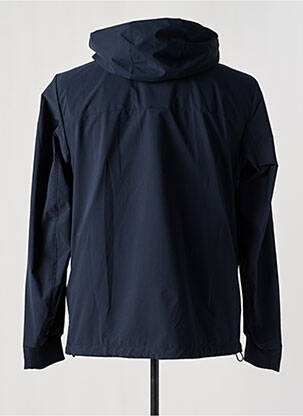 Coupe-vent poches a capuche bleu OUTHERE homme