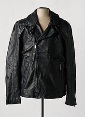 Veste en cuir noir SCOTCH & SODA pour homme seconde vue