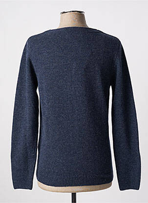 Gilet manches longues col v bleu KNOWLEDGE COTTON APPAREL homme