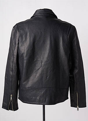Veste en cuir poches noir MAISON SCOTCH homme