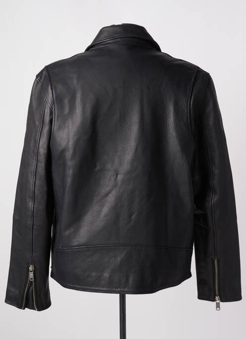 Veste en cuir noir MAISON SCOTCH pour homme
