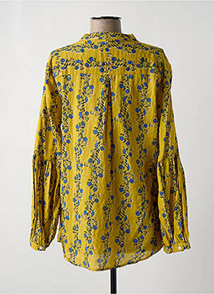 Tunique manches longues fermeture boutonnée sur le devant jaune CARE OF YOU femme