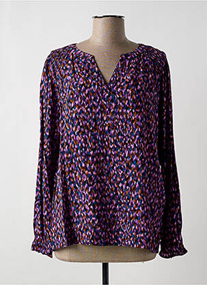 Blouse imprimé fantaisie manches longues violet STREET ONE femme