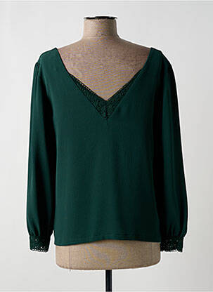 Blouse manches longues manches longues vert Y'COO femme