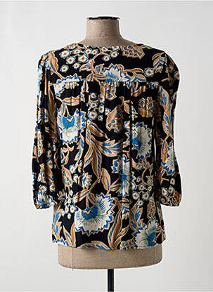 Blouse imprimé fleurs manches 3/4 noir VERO MODA femme