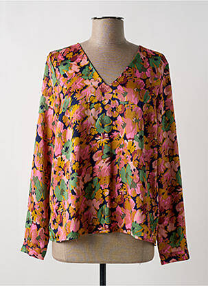 Blouse imprimé fleurs manches longues rose VERO MODA femme