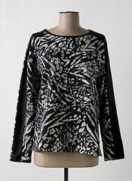 Sweat-shirt stretch manches longues noir BETTY BARCLAY femme