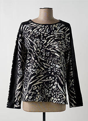 Sweat-shirt stretch manches longues noir BETTY BARCLAY femme
