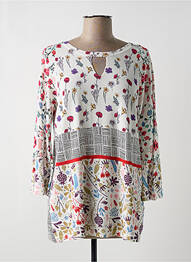Pull col rond manches longues blanc JEI'S BY LETIZIA DENARO femme