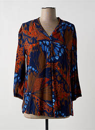Blouse imprimé fantaisie manches longues marron BETTY BARCLAY femme