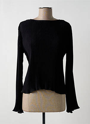 Blouse col rond manches longues noir VERO MODA femme
