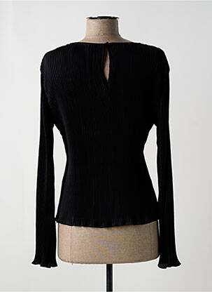Blouse col rond manches longues noir VERO MODA femme