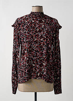 Blouse imprimé fleurs manches longues noir GARCIA femme