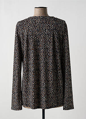 Top tissage crêpe manches longues noir DIANE LAURY femme