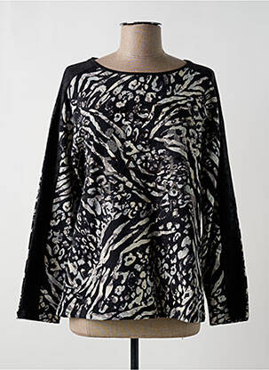 Sweat-shirt stretch manches longues noir BETTY BARCLAY femme
