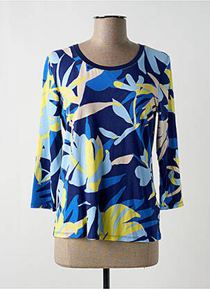 Top stretch manches 3/4 bleu BETTY BARCLAY femme
