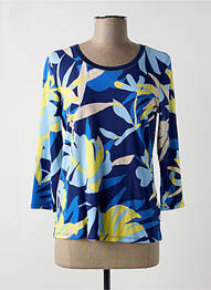 Top tissage jersey manches 3/4 bleu BETTY BARCLAY femme