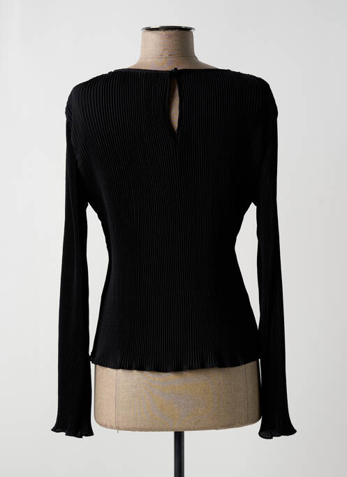 Blouse col rond manches longues noir VERO MODA femme