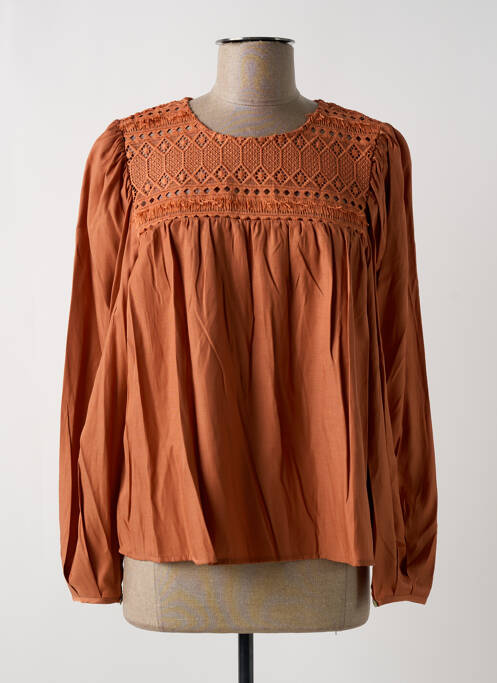 Blouse marron C'EST BEAU LA VIE pour femme