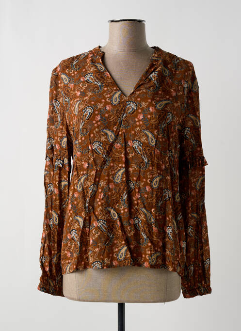 Blouse marron C'EST BEAU LA VIE pour femme