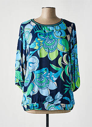 Blouse imprimé fleurs manches 3/4 bleu BETTY BARCLAY femme