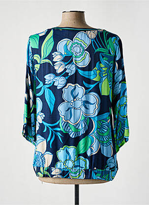 Blouse imprimé fleurs manches 3/4 bleu BETTY BARCLAY femme
